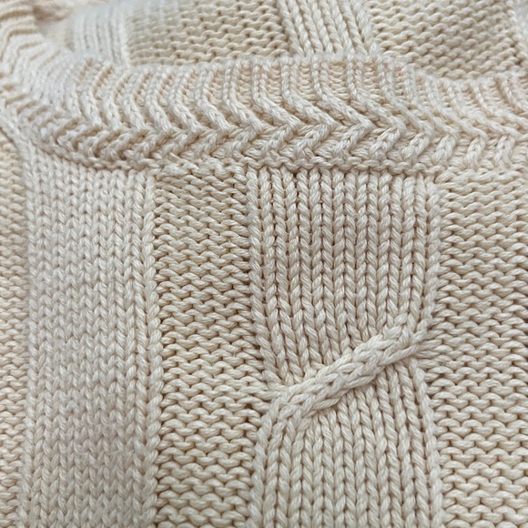 NAUTICA Light Yellow Crewneck 100% Cotton Ribbed Knit Sweater XL NWOT - Picture 8 of 12